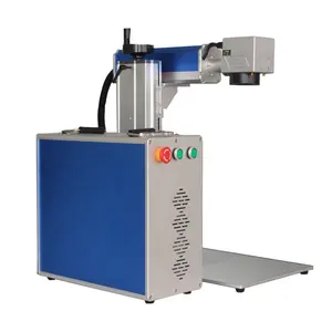 20W 30W 50W 100W Jinan ZC laser marking machine Raycus source fiber laser marker with rotary