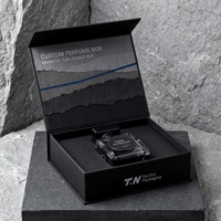 Boîte cadeau de luxe noire personnalisée pour parfum et boîte magnétique pour parfum avec boîte en papier pour collection de parfums