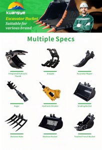 लकड़ी के लदान के लिए काला खुदाई करने वाले लॉग-ग्रास (15 किलो), वानिकी और विध्वंस कार्य - Product Image 4