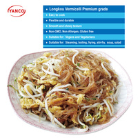 BRC Certified Longkou Vermicelli Premium Instant Dried Coarse Bean Cereal Glass Noodles Halal Rice Factory Direct Bag Packaging