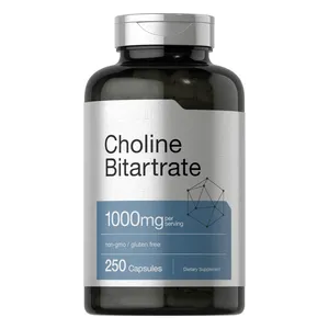 Choline Bitartrate Capsule For All-natural GMP Quality Control Wheat allergy Environmentally friendly