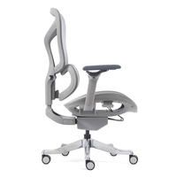 Chaise de bureau exécutive moderne en tissu, design ergonomique, accoudoirs réglables 6D, soutien lombaire réglable, siège en maille, bureau/gaming