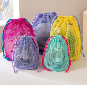 Uygun seyahat bakım çantası moda stil İpli örgü saklama çantası su geçirmez özelliği - Product Image 3