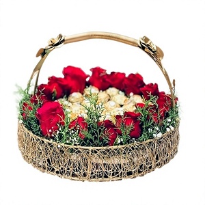 Best Table Decor Ironic Vintage <b>Bread</b> <b>Basket</b> Eco-Friendly Multiple Storage Design Fruits Decor Wire <b>Basket</b> High Quality Metal - Product Image 2