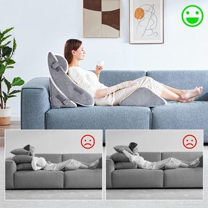 4 Sätze Multifunktions-Dreiecks keil Verstellbares Bettkeil kissen Memory Foam-Kissen für Nachchirurgie, Sodbrennen, Schnarchen - Product Image 5
