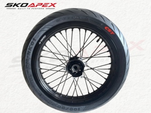 Ensemble de jantes Surron Ultra Bee 17" Motard Street Radial SWORD avec moyeu CNC 110/70 140/60-17, moto électrique tout-terrain, pneus CST Ride Migra S1 - Product Image 4