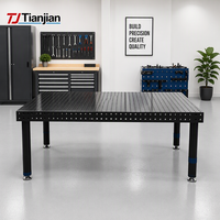 Table de soudage 3D professionnelle D16 avec marquage par échelle CNC et gabarits modulaires pour atelier de production de travaux métalliques détaillés