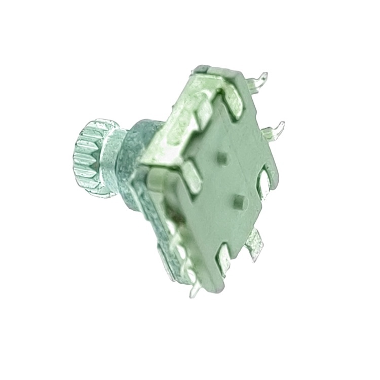 <strong>11MM</strong> Metal Shaft SMD Version 20 Pulse <strong>Rotary</strong> <strong>Encoder</strong> with Carbon Film <strong>Push</strong> <strong>Switch</strong> Potentiometers Resistive Material