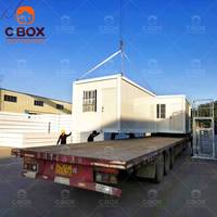 Cbox, bureau miniature moderne portable de 20 pieds, installation rapide, maison avec porte de sécurité en acier, conteneur détachable