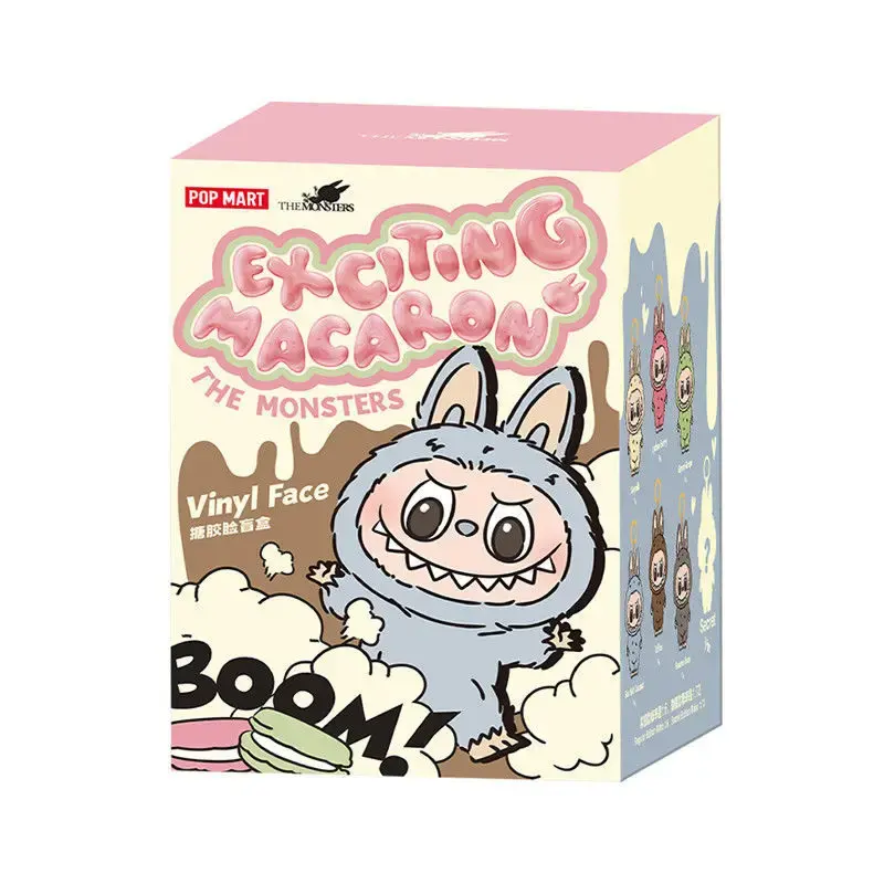 Cute kid toys mini SP Bubble Marte Anime kawaii action figure POP-MART LABUBU exciting macaron Mystery Blind Box