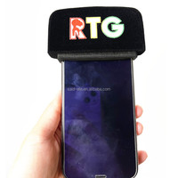 Microphone d'enregistrement pour téléphone portable, mousse personnalisée avec logo, impression de mousse, couverture en éponge pour microphone, mousse pour tête de microphone