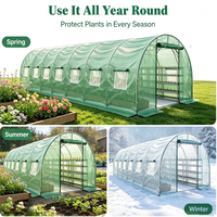 Serre tunnel agricole, serre portable pour plantes en acier galvanisé