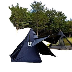 Venta Directa de Fábrica, Carpa Piramidal Grande Oxford de Una Habitación, Resistente para Exteriores, para las 4 Estaciones, con Orificio para Estufa - Product Image 4