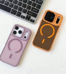 Funda para Teléfono 2026 de Alta Calidad, Translúcida Mate, para <span class=keywords><strong>iPhone</strong></span> 17, 16 Plus, 15, <span class=keywords><strong>14</strong></span>, 13 <span class=keywords><strong>Pro</strong></span> Max, Naranja Esmerilado, Antigolpes, Magnética - Product Image 3
