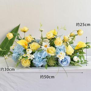 Arrangements de fleurs artificielles pour centres de table de mariage, décoration de table pour fêtes et événements à domicile, vente en gros - Product Image 1
