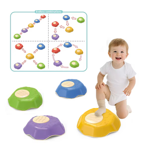 Balance-Trainingssteine Rutschfeste Balance-Blöcke Trittsteine Kinder-Sensorikspielzeug Indoor/Outdoor Sporttrainingssets - Product Image 6