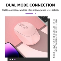 Souris de bureau sans fil ergonomique 4D rechargeable 2,4 GHz OEM d'usine, mini, portable, silencieuse, double mode, en stock