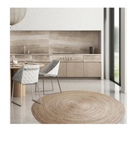 10% Rabatt Natürlicher Teppich Handgefertigter Seegras-Teppich Jute Runder Teppich Runder Strohteppich Wicker-Matte Wohnzimmer Seegras-Teppich Vietnam