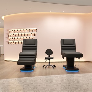 Cama de belleza moderna eléctrica de 3 motores para salón Instituto de estética para sala de estar Hotel almacén uso al aire libre Metal elegante - Product Image 1