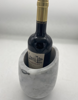 Seau à glace en marbre design moderne maison jardin refroidisseur de vin/refroidisseur de bouteilles pour les fêtes nouveauté du fournisseur en gros