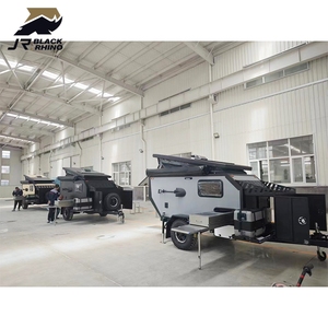 Mini <span class=keywords><strong>Caravana</strong></span> Todoterreno <span class=keywords><strong>Plegable</strong></span> con Cocina y Baño Extraíbles, Cumple con las Normas de Seguridad CE - Product Image 2