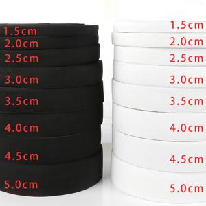Faixa elástica feita malha do poliéster no Webbing preto branco da escala 0.6cm ~ 5cm - Product Image 2