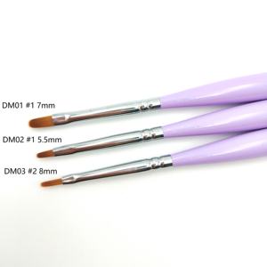 Logo personalizzato in fabbrica grige Daisy Flor disegno Mini pennello Nail Art di Zhostovo - Product Image 2