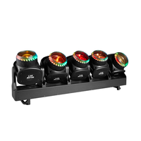 Projecteur de scène linéaire à LED ZY 5x120W RGB+jaune DMX IP20 avec zoom, faisceau, wash et effet d'anneau halo pour événements DJ