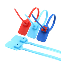 Scellé en plastique PN-PS2111, étiquette en plastique, scellé en plastique avec code-barres, scellé de sécurité en plastique codé