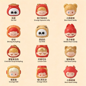 Food Street Series Blind Bags Cute <b>Doll</b> <b>Heads</b> 24 Pieces Per Box Desktop Ornaments Unisex Gift Toy - Product Image 3