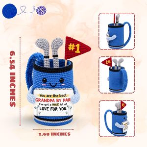 TEEBIM Sac de golf au crochet pour le <span class=keywords><strong>cadeau</strong></span> de la fête <span class=keywords><strong>des</strong></span> Pères, par PAR, humoristique, inspirant, positif, de soutien - Product Image 6