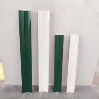 Carrelage en céramique ondulé vert de 32 pouces (800*100 mm), carrelage artisanal à nervures, panneau en porcelaine pour comptoir de réception, pub