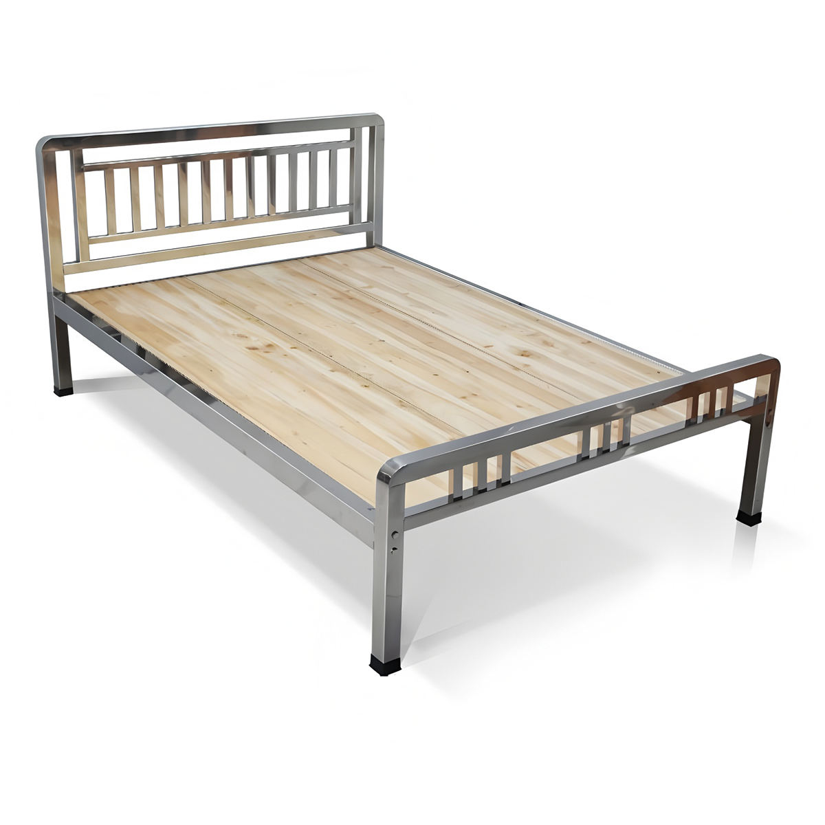 Cadre de tête de lit haut + Panneau de lit en bois