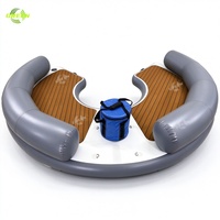 Muelle flotante pour jetski Tapis en plastique Drop Stitch Dock gonflable à air flottant Quais flottants pour bateaux
