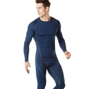 Camisas deportivas de manga larga para hombre, camisas de compresión para correr, suéteres Oem, ajustada, venta al por mayor - Product Image 3