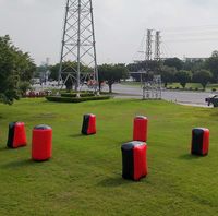 Barrières de tir à l'arc gonflables et bunkers de paintball, obstacles de paintball gonflables durables pour les terrains commerciaux