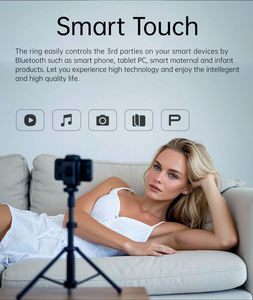 Gestroomlijnde Slimme Gezondheidsring Met Ppg-Sensor Sos-Knop Bewegingsdetectie Slimme Aanraakbediening - Product Image 2