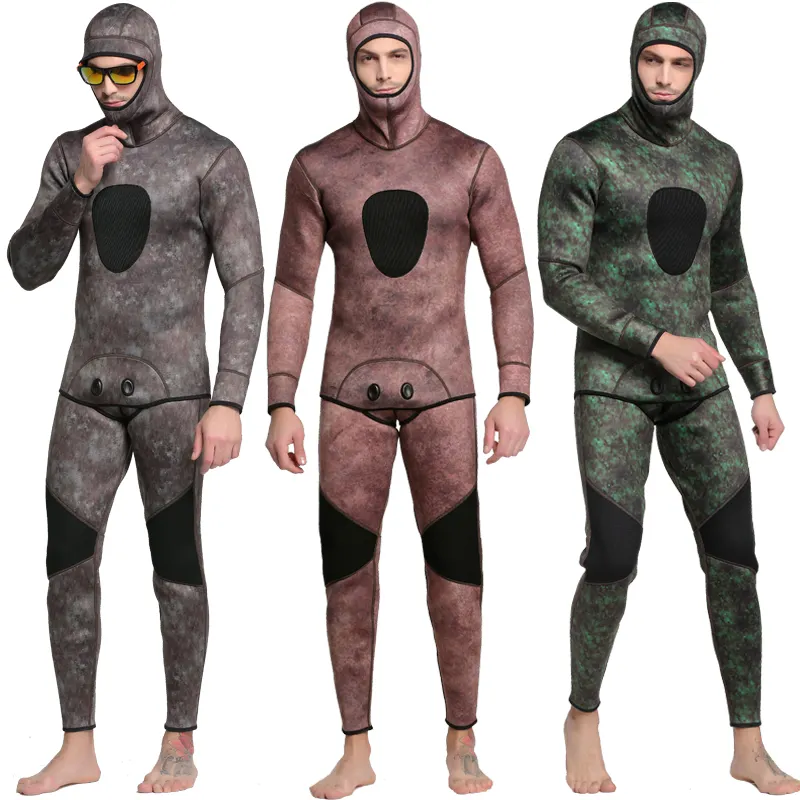 Sbart Two Piece Custom Wetsuit CR Neoprene 3mm Diving Suits Traje De Buceo Open Cell Diving Spearfishing Wetsuit