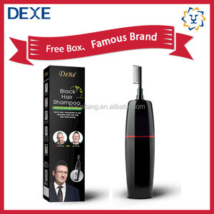 <span class=keywords><strong>DEXE</strong></span> Shampooing Colorant Permanent Magique Noir Naturel avec Brosse et Peigne – Facile à Utiliser à Domicile et en Salon pour Hommes et Femmes - Product Image 4