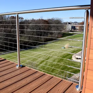 Y L deck railings stainless steel cable railing outdoor balcony balustrade