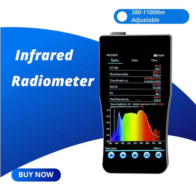 Portable DUOTONE CLOUD Infrared Spectrometer 380-1100nm 5-inch IPS Touch Screen High Precision CCD 0.5nm Accuracy Type-C 2-Year