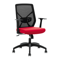 Chaise de bureau ergonomique en tissu maillé à hauteur réglable, pivotante et mobile, pour usage commercial, mobilier de salle informatique