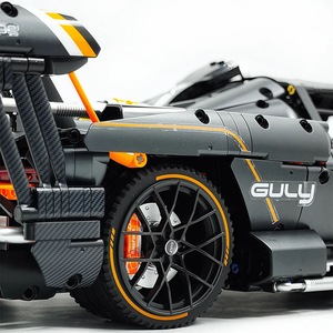 MOC Tecnico 1:8 Lussuosa Supercar Personalizzata GULY 10646, Modello di Blocchi da Costruzione, <span class=keywords><strong>Puzzle</strong></span> di Assemblaggio Fai-da-Te, Giocattoli, Regali di Natale - Product Image 4
