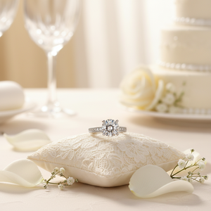 Anelli geometrici in Zirconia cubica misura 10 oro giallo con rodiatura anelli di pietre preziose con impostazione rodio - Product Image 3