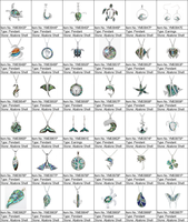 Abalone Paua Shell Surfboard Silver 925 Flower Design Abalone Hawaiian Rhodium Plumeria Flower Pendant
