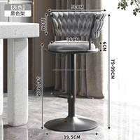 Meilleures ventes - Tabouret de bar rembourré SYT pour bar à cocktails, siège de 36 cm de large, chaises de bar pour salon de type speakeasy