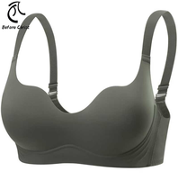 Soutien-gorge Confortable Sans Armature pour Femmes, Coupe 3/4, Sans Coutures, Bretelles Ajustables, Idéal pour l'Été, Poitrine Petite, Uni
