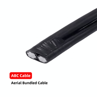 Cable de Servicio Aéreo Trenzado de Aluminio con Aislamiento XLPE LV Triplex ABC para Construcción Ferroviaria en Filipinas