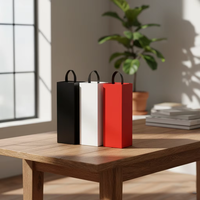 Niedriger Preis Mass Custom Wein und Kosmetik Karton Verpackung bunte Box mit Griff