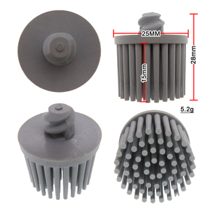 Cepillo de goma abrasivo de 1 pulgada con bloqueo de rollo, disco de cerdas, cepillo de pulido de cambio rápido <span class=keywords><strong>para</strong></span> pulido de automóviles - Product Image 2